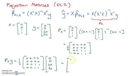 Orthogonal Projection Matrix