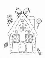 Gingerbread Iheartcraftythings Sketch Coloring Page sketch template