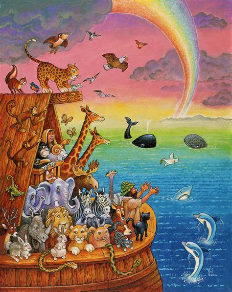 Noah & The Rainbow Painting by Bill Bell - Fine Art America