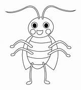 Madagascar Hissing Cockroach sketch template
