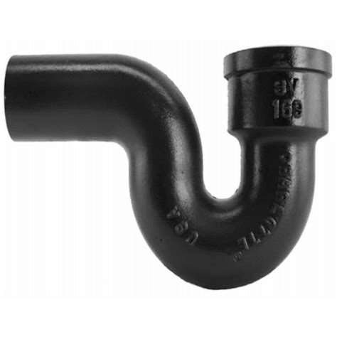 Charlotte Pipe 4-in dia P-trap Cast Iron Fitting at Lowes.com