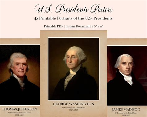 President Portraits - Etsy