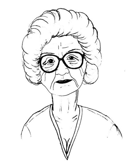 grandma face clipart black and white 10 free Cliparts | Download images ...