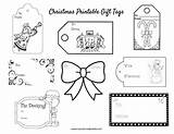 Christmas Gift Tag Coloring Pages Sketch Page sketch template