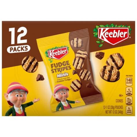 Keebler® Original Fudge Stripes Cookies Multipack, 12 ct / 1 oz - King ...