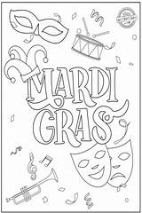 Printable Mardi Gras Coloring Pages  Templates sketch template