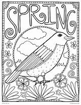 Printable Coloring Pages Spring sketch template