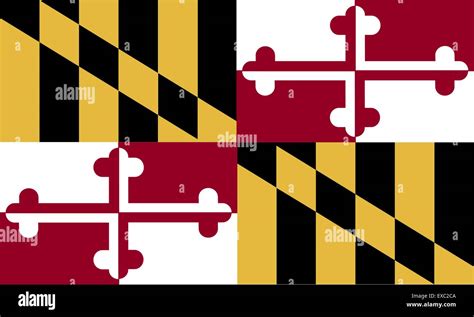 Maryland (USA) flag Stock Vector Image & Art - Alamy