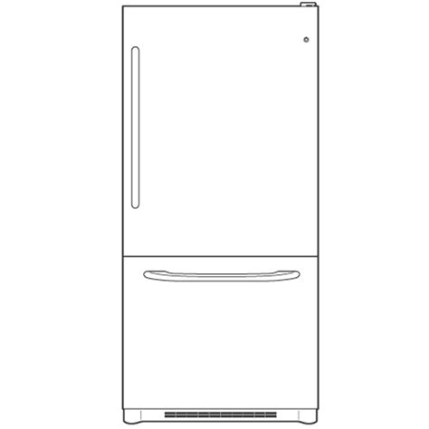 GE® 19.5 Cu. Ft. Bottom-Freezer Drawer Refrigerator - GDS20KBSBB - GE ...