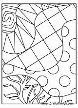 Abstract Coloring Pages sketch template