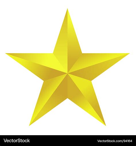 Golden star Royalty Free Vector Image - VectorStock