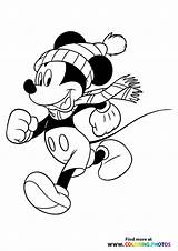 Mickey Winter Coloring Pages sketch template