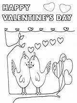 Coloring Sheet Happy Valentines Day sketch template