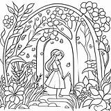 Secret Garden Colouring Wonderful Picture Of coloring  sketch template