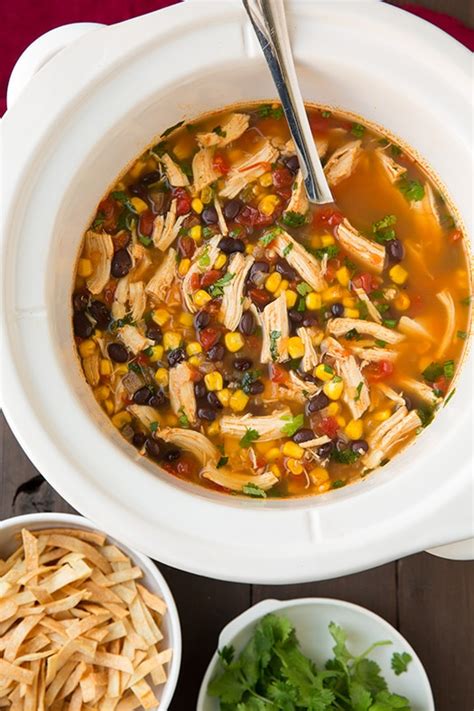 Slow Cooker Chicken Tortilla Soup - Cooking Classy