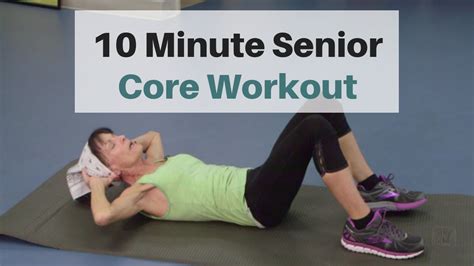 10 Minute Core Workout For Seniors. Blast Away Belly Fat! - YouTube