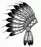 Indian Headdress Coloring Page  Home sketch template