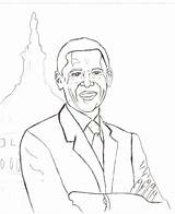 Barack Obama Coloring Page sketch template