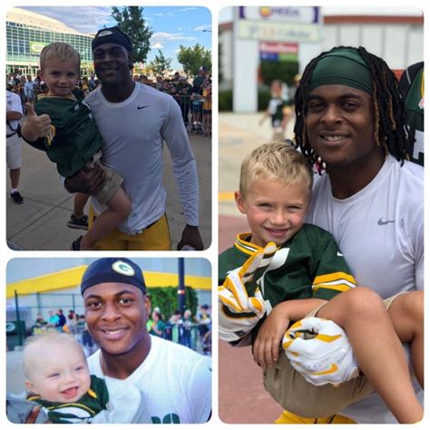 Davante Adams Child - Davante Adams Took A Picture With The Same Fan 3 ...