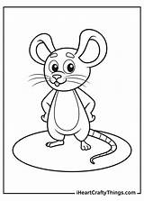 Cute Mouse Coloring Page sketch template