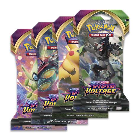 Pokémon TCG: Sword & Shield-Vivid Voltage Sleeved Booster Pack (10 Cards) | Pokémon Center ...