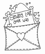 Love Letter Coloring Pages sketch template