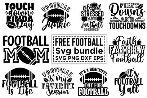 Free Football Svg Bundle Graphic by Apon Design Store · Creative Fabrica