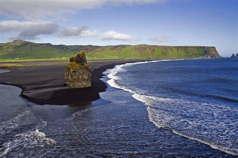 Reynisfjara beach | Iceland island, Black sand beach, Waterfall