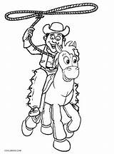 Western Cowboy Coloring Pages sketch template