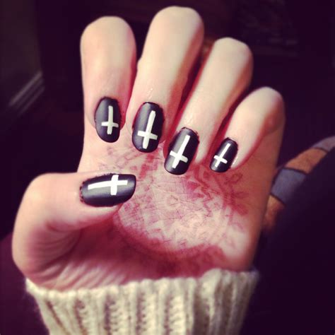 14 Black And White Nail Designs Tumblr Images - White Nail Designs Tumblr, Black White Nail ...