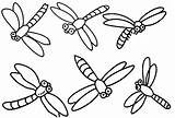 Dragonflies coloring Pages Download And print For free sketch template