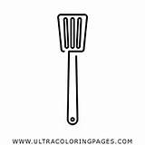 Spatula Coloring Pages Sketch Coloring Page sketch template