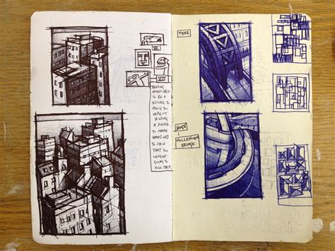 Thumbnail Sketches XIV (biro) - Jim Edwards Sketchbook Pages, Sketchbook Drawing, Sketchbook ...