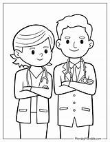 23 Doctor & Nurse Coloring Pages Free PDF Printables sketch template