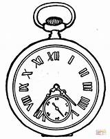 Dibujo de Reloj Bolsillo para colorear  Dibujos sketch template