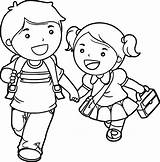 Boy And Girl Coloring Pages sketch template