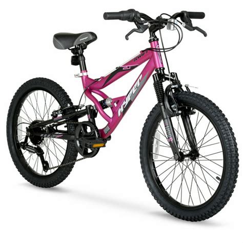 Hyper Bicycle 20" Girls Swift Mountain Bike, Kids, Magenta - Walmart.com