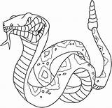Print Snake sketch template