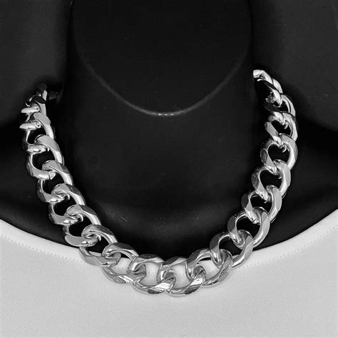 Chunky Silver Chain Necklace