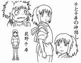 Spirited Away Chihiro coloring Page  Download Print Or Color Online sketch template