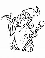 Wizard Coloring Pages To Download And Print For Free sketch template