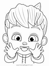 Bebefinn Pinkfong Coloring Page  Pages Shark coloring sketch template