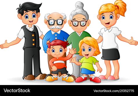 Happy Family Cartoon Image