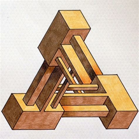 #impossible #opticalillusion #penrose #penrosetriangle #Escher #Mc_Escher #oscar #reutersvärd # ...