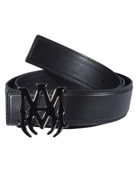 Amiri Logo Belt in Black for Men | Lyst