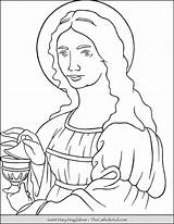 Saint Mary Magdalene Coloring Page  TheCatholicKidcom sketch template