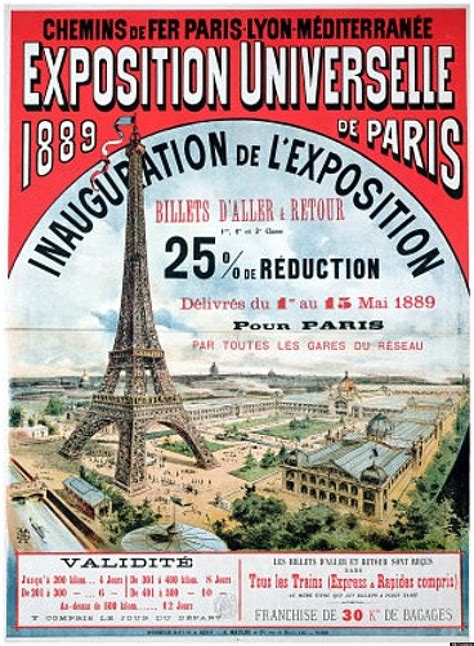 Paris Exposition 1889 Anniversary: Eiffel Tower First Welcomed Visitors Today (PHOTOS) | HuffPost