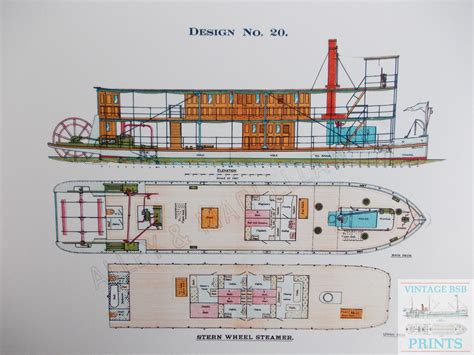 Print taken from an original ship builders catalogue of about 1914 ...