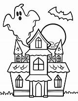 Free Printable Haunted House Coloring Pages sketch template