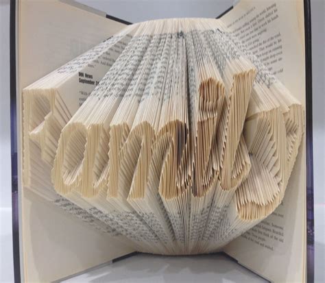 Family. Handmade folded 3D book art design. | Book art, Book folding, Art design